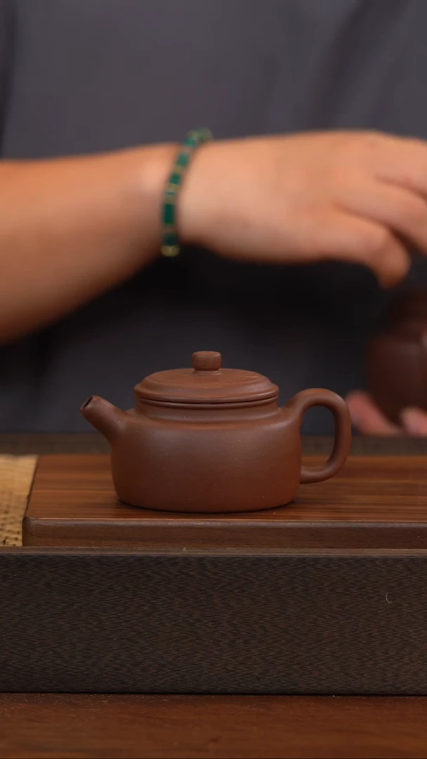 茶壶紫砂底槽青 小德中