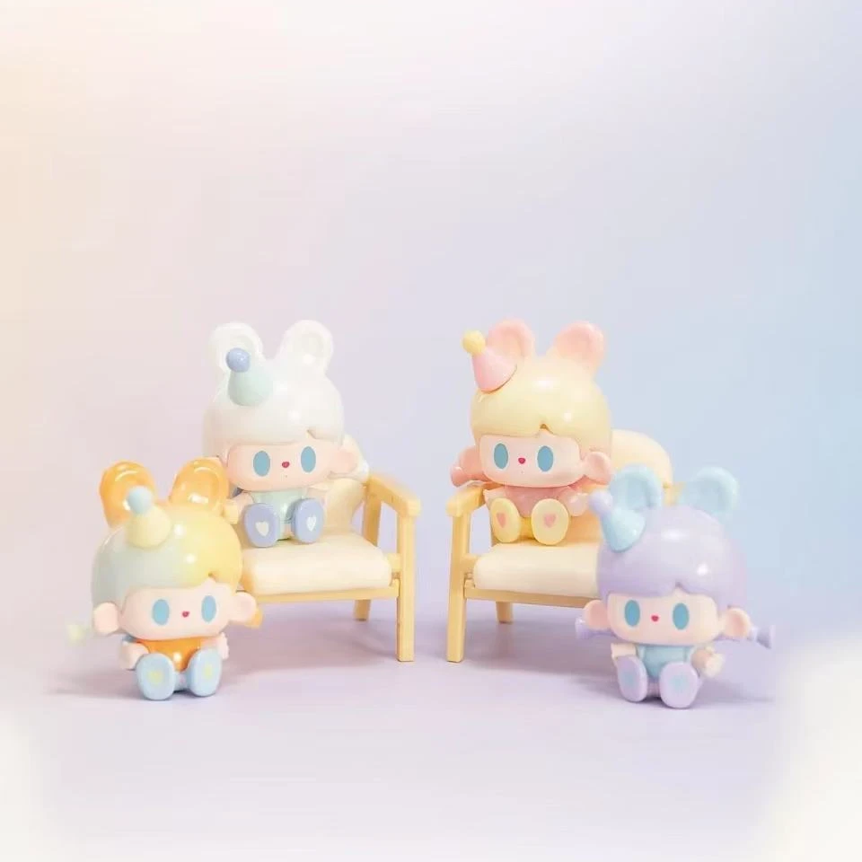 【新品】TUTUBEAR兔兔与熊快乐派对萌粒可爱潮玩盲盒手办摆件