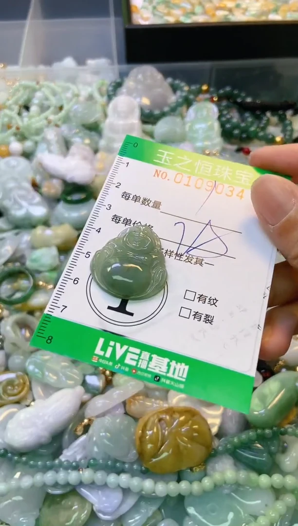 翡翠未镶嵌颈饰闪购0109034