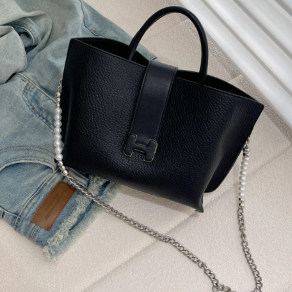 【粉丝专属】时尚百搭休闲简约小众质感女士手提包-MS24329