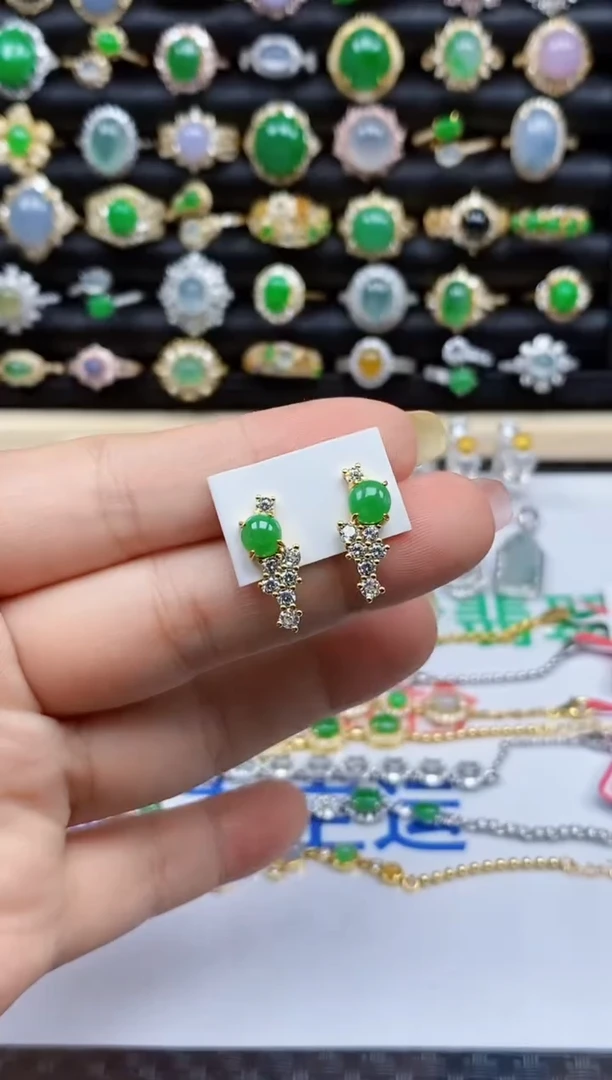 银S925镶嵌戒指翡翠4428