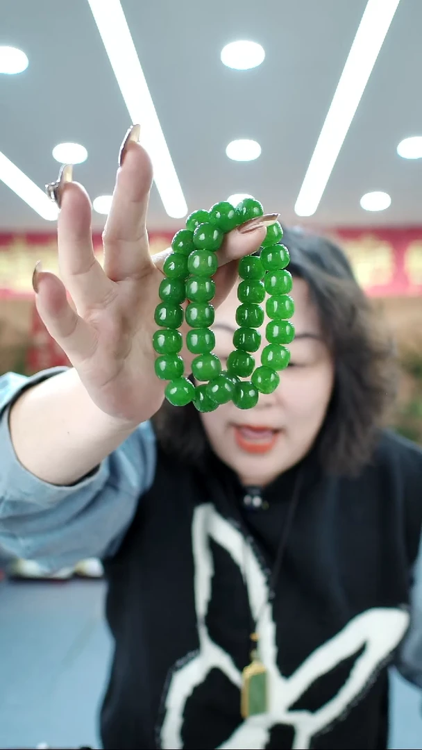未镶嵌蛇纹石玉手串14手串
