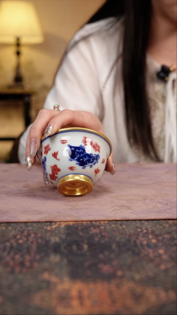 杯景德镇陶瓷杯碗柴烧多人