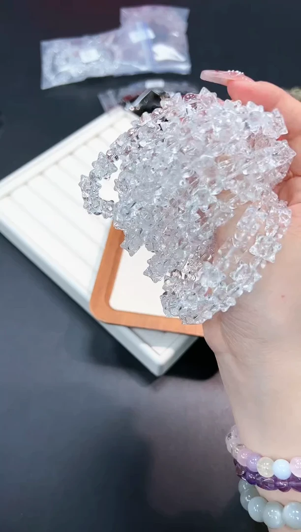 【闪购商品】水晶手串未镶嵌56p多样性发其一/1条默认微瑕