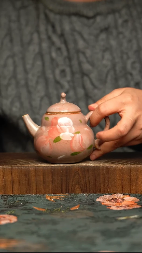 杯釉下彩手工手绘同款陶器