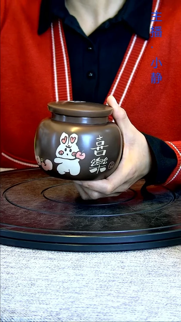 全手工紫陶茶罐精磨007