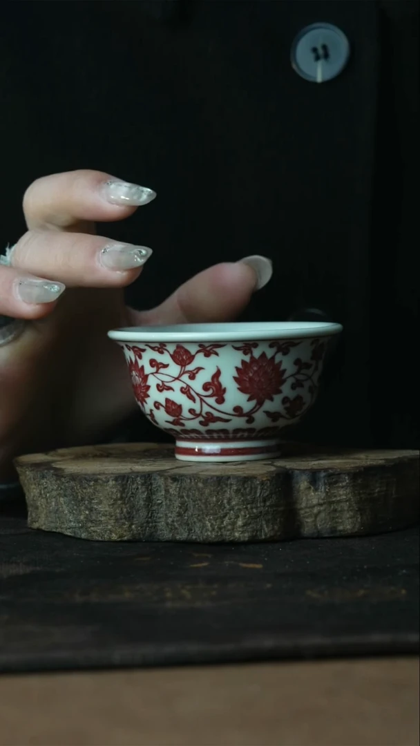 【闪购商品】杯景德镇正绎堂全釉里红