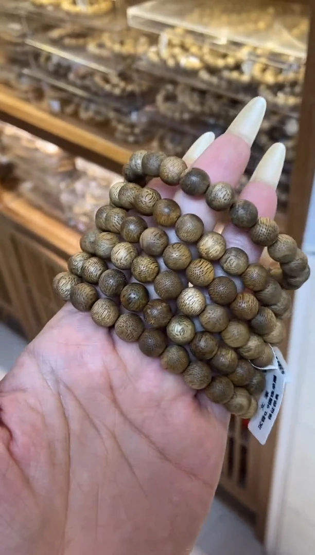 沉香手串文莱圆珠单圈0.9多样性发其一