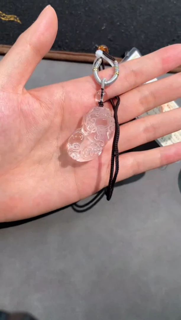 【闪购商品】水晶颈饰未镶嵌36号白水晶吊坠貔貅款