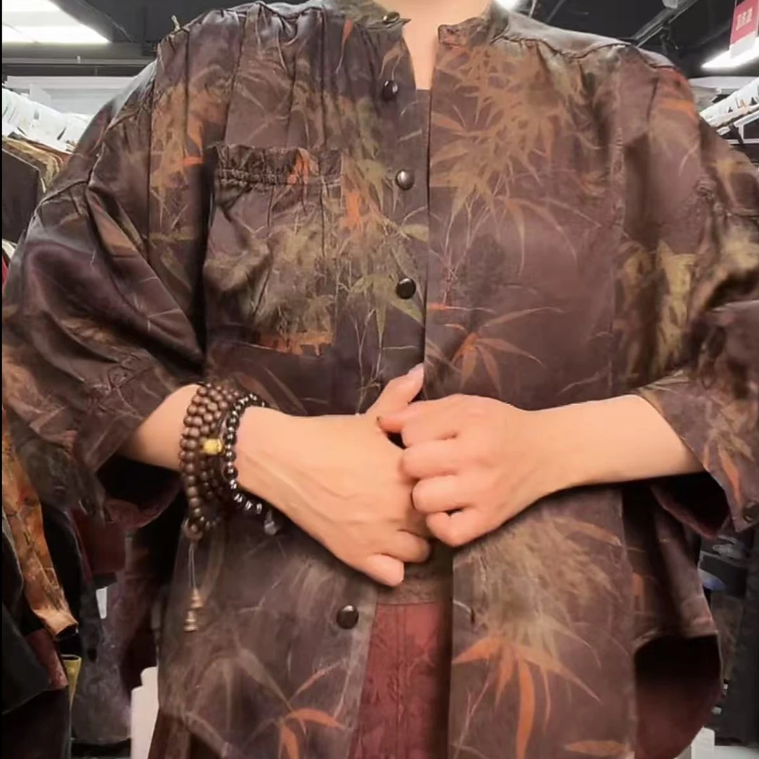 YZ 2025新款宽松茂林修竹时尚国风新中式复古外套SY745-7