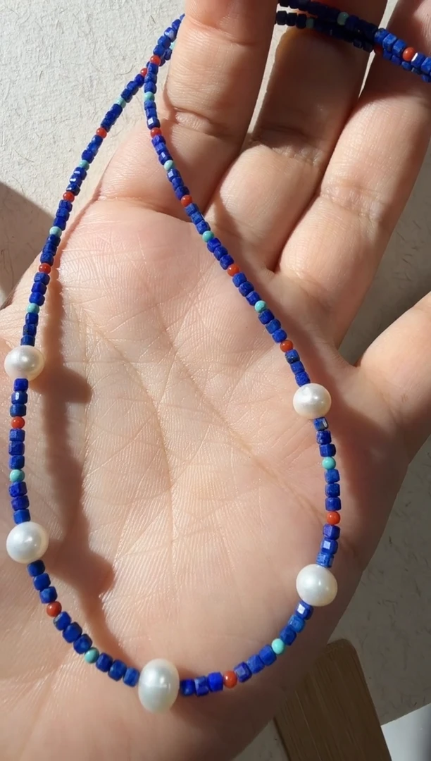 淡水珍珠未镶嵌颈饰珍珠项链多样性发货