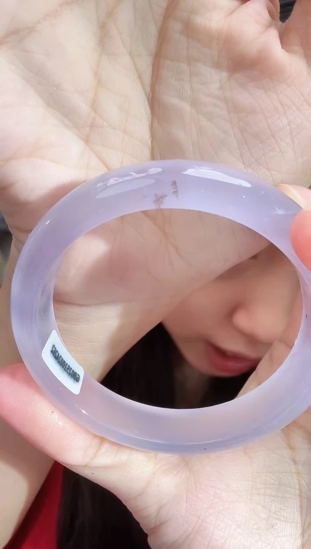 手镯玛瑙/玉髓未镶嵌紫罗兰手镯 58圈口 4262号 多样性发一件