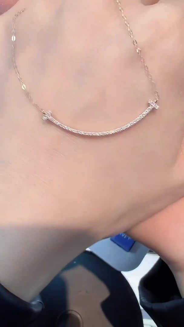 【闪购商品】钻石项链18K金镶嵌项链