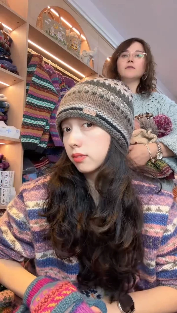 绵羊毛美利奴深灰色卷边帽