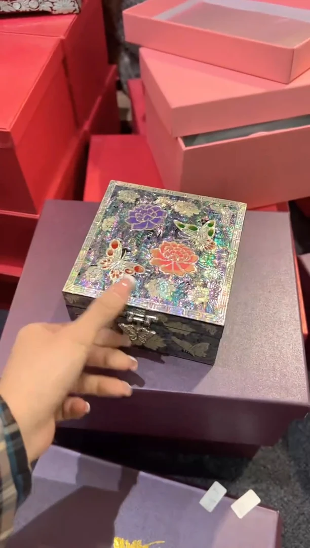 【闪购商品】微瑕不退换黑底白边.弘贝雅螺钿漆器文化馆