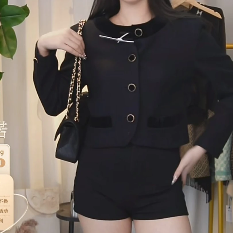 95新 YSL/圣罗兰 圣罗兰黑色外套Fy1867