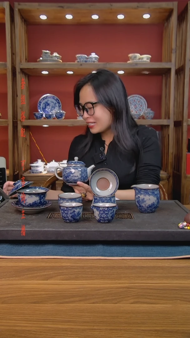 简装家用款7件套 老陶泥开片纹陶瓷茶具