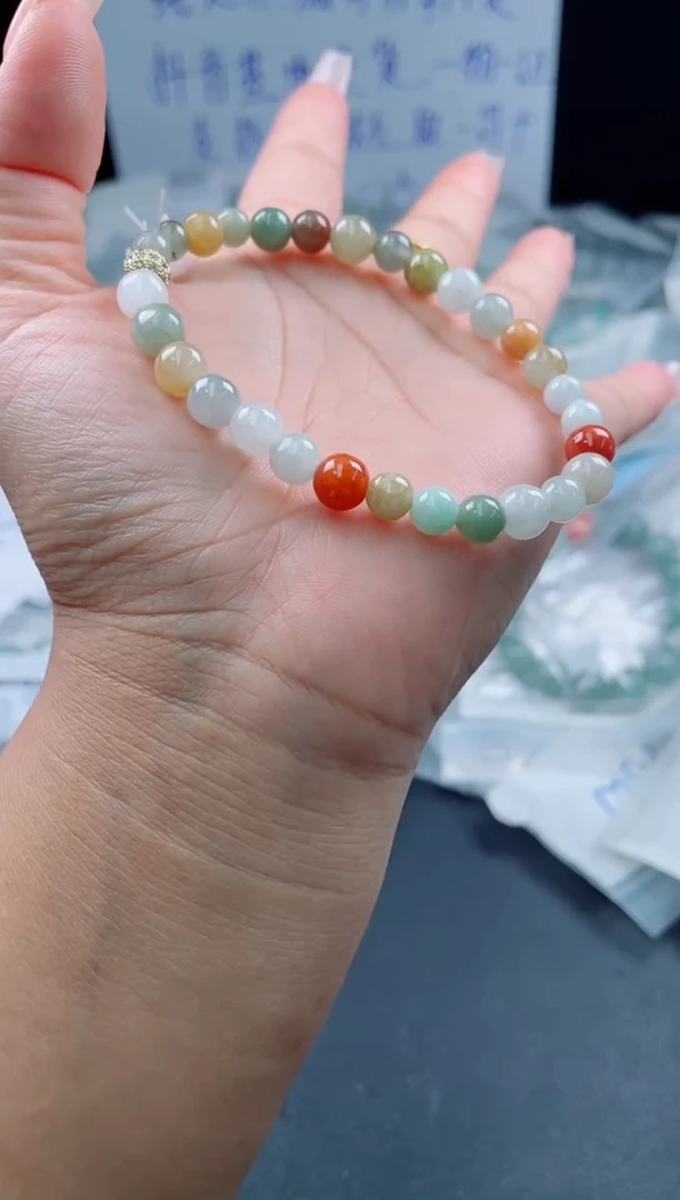 未镶嵌定制翡翠珠串