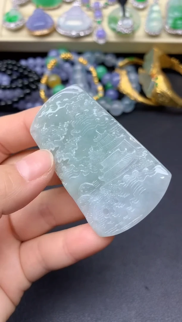颈饰未镶嵌翡翠11-雪姐翡翠天天见