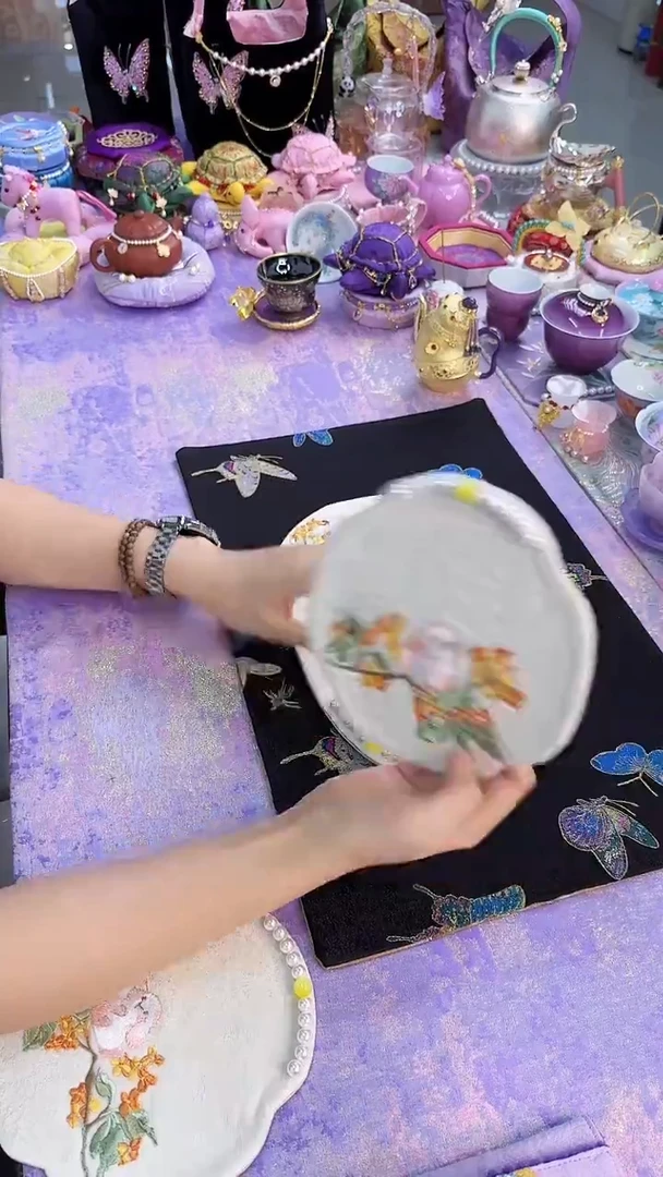 107桂花兔子茶席现货