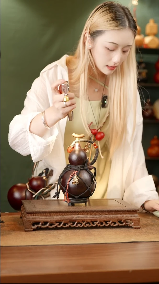 87号天然大漆工艺酒葫芦一物一拍~