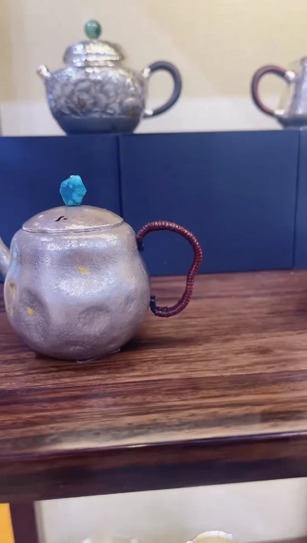 细工坊纯银泡茶壶