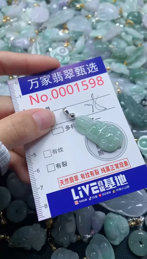 吊坠(不含链)未镶嵌翡翠1598