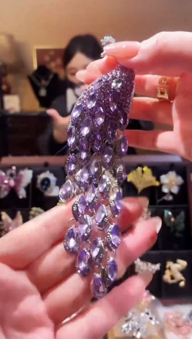 合成立方氧化锆铜合金紫色孔雀