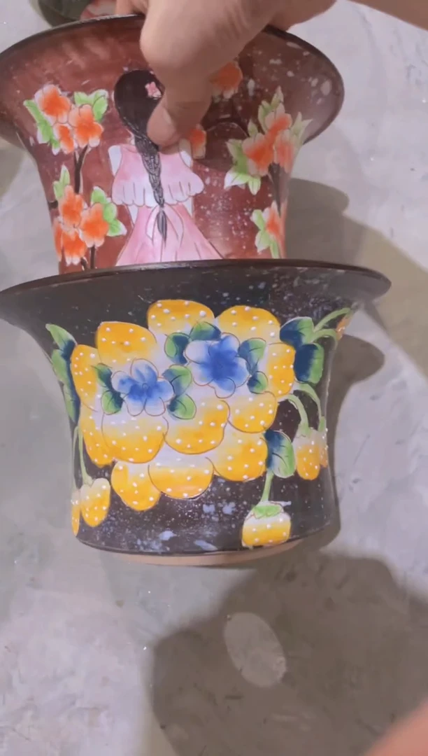 摆件60陶花岛多肉陶瓷花盆罐——微瑕