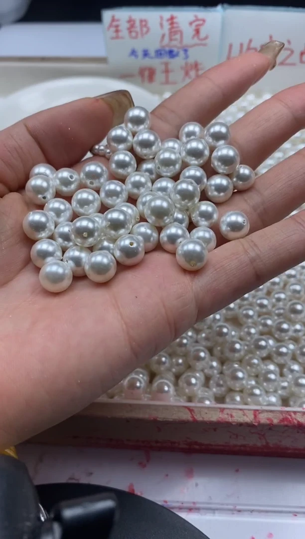 【闪购商品】拼合珍珠（马贝珠）颈饰未镶嵌w847贝珠8mm*30颗