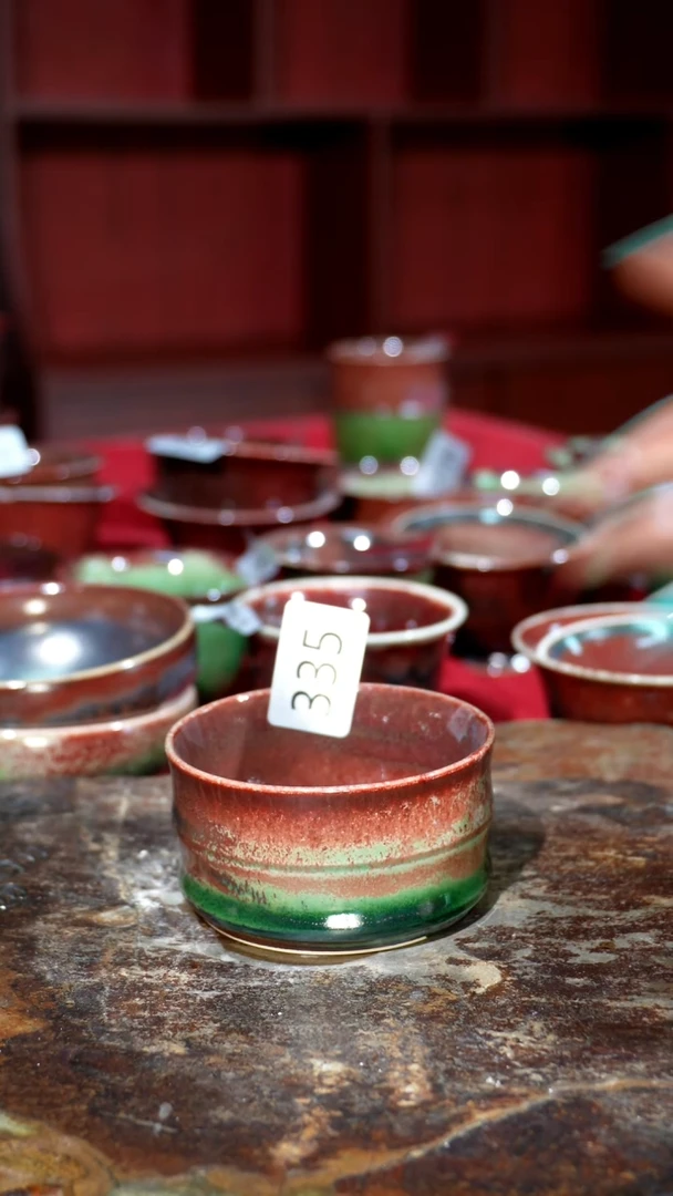 摆件精品窑变钧瓷茶器