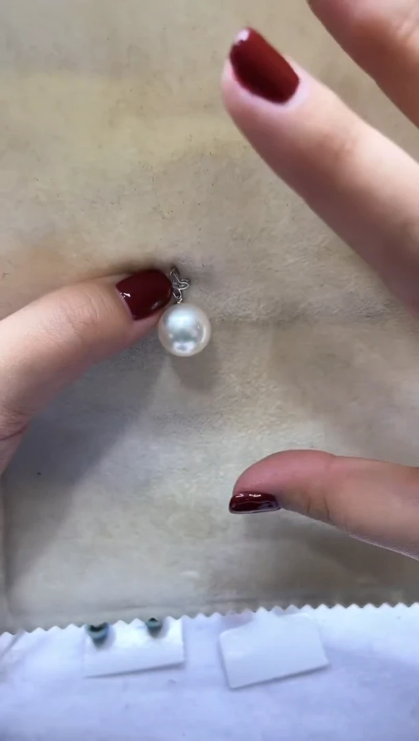 【闪购商品】海水珍珠吊坠银S925镶嵌2