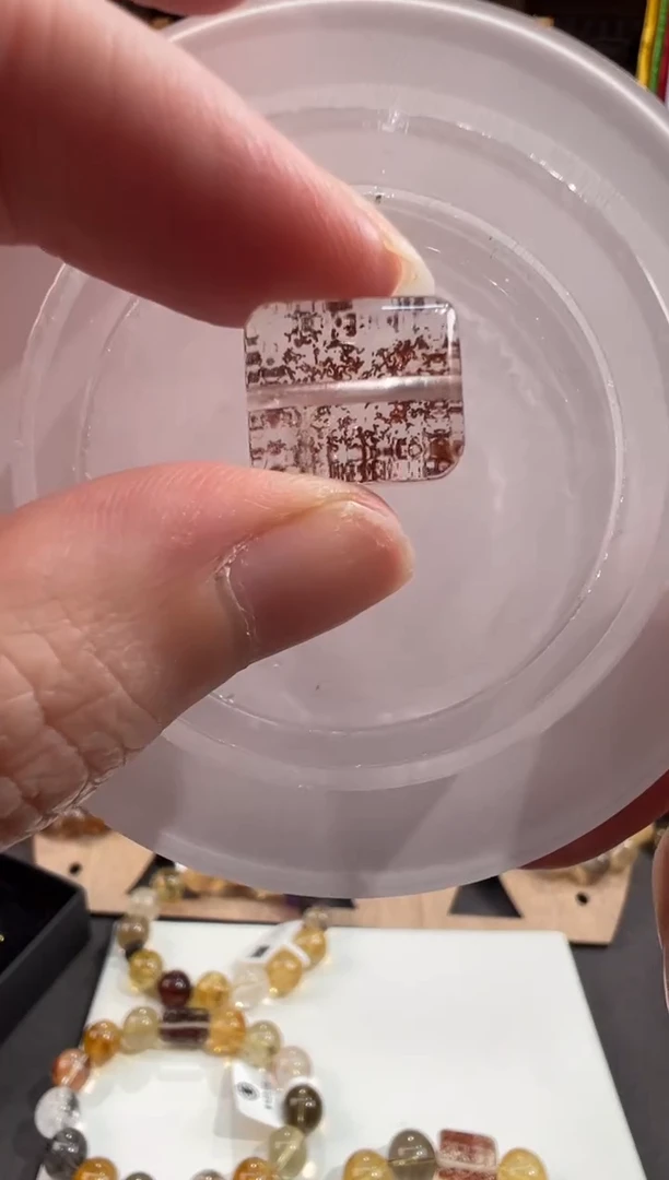 合金手链水晶爱***️爱写字 定制款 天然水晶默认微瑕