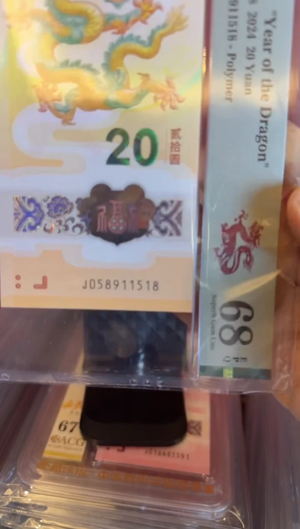 塑料2024 龙钞 单张   如图