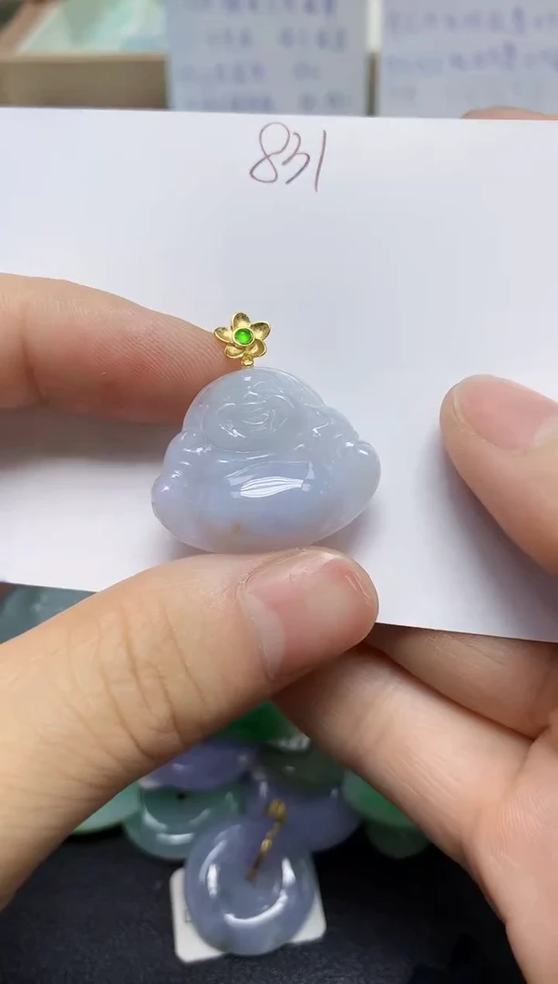 翡翠未镶嵌颈饰天然缅甸翡翠A货