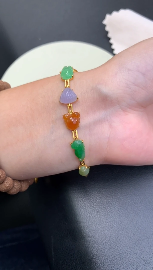 18K金镶嵌定制翡翠48小时鉴赏期 退货不扣服务费