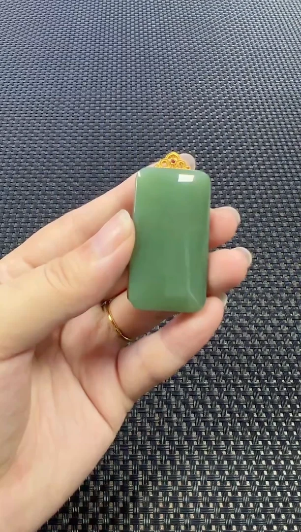 和田玉18K金镶嵌颈饰（多样性发一件）0657