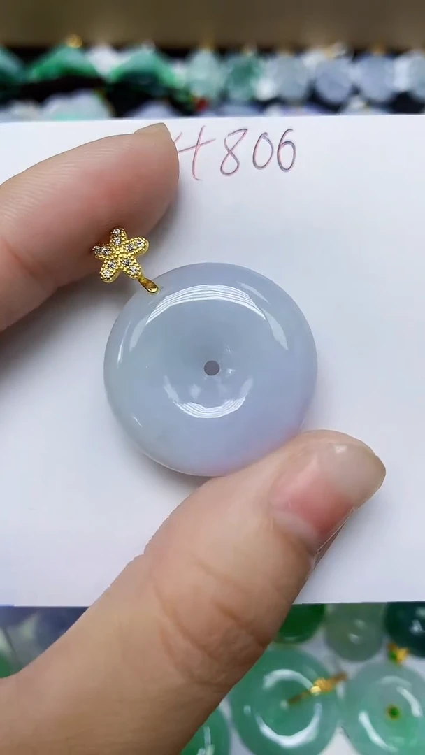 翡翠未镶嵌颈饰天然缅甸翡翠A货