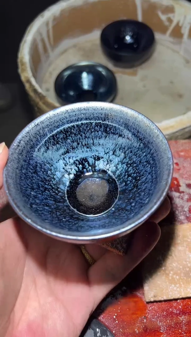 茶盏神***灯55双和龙窑赖晓波开窑暇宝580