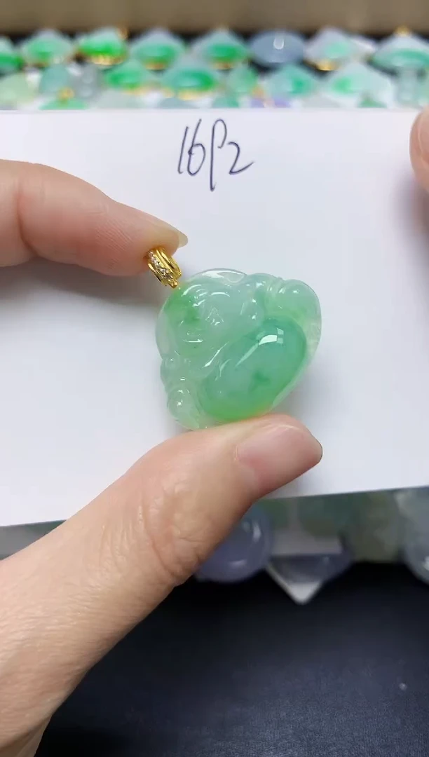 翡翠未镶嵌颈饰 天然缅甸翡翠A货