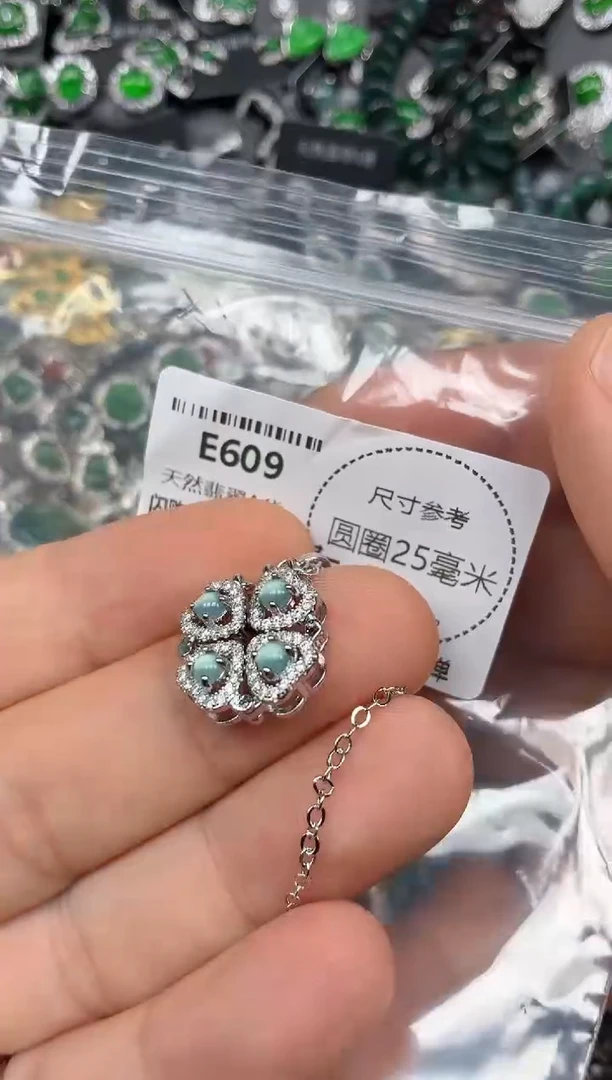 颈饰未镶嵌翡翠E609项链