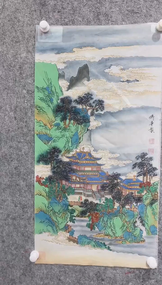 国画张传亭老师的作品3