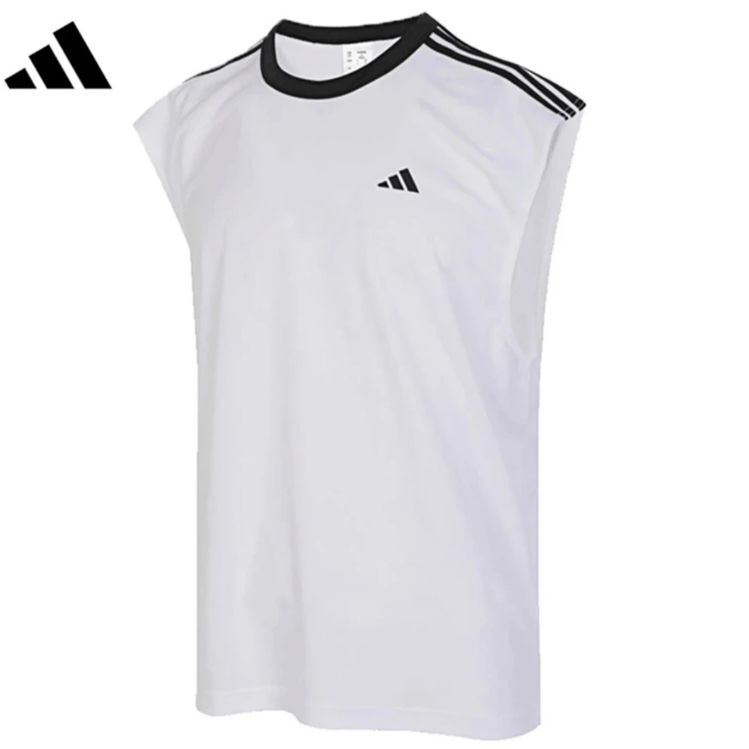 adidas  2025男子ALLWORLDTANK透气速干薄背心 JE9290