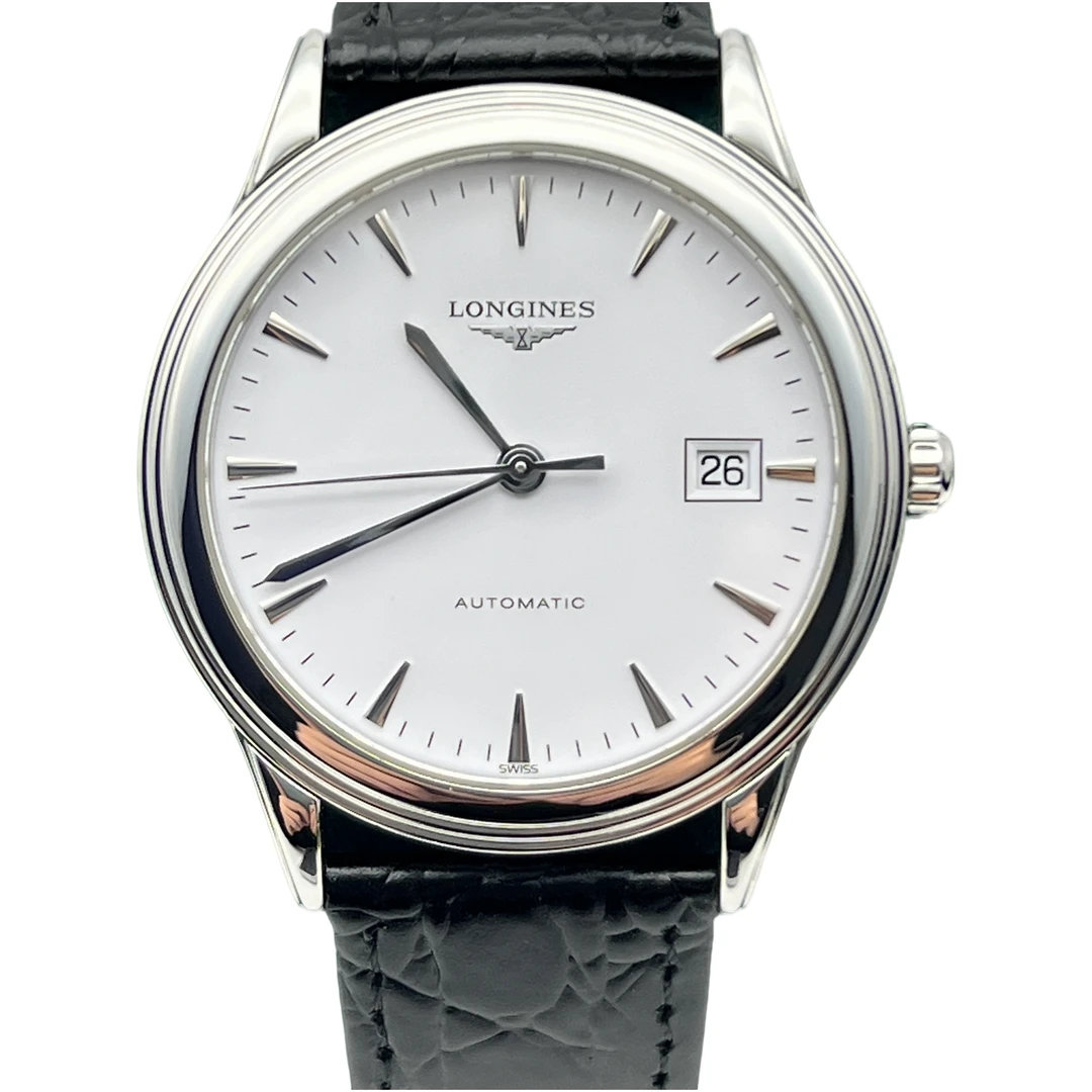 99新 Longines/浪琴 军旗/臻耀/男机械白盘/874/公价12300/38.5MM