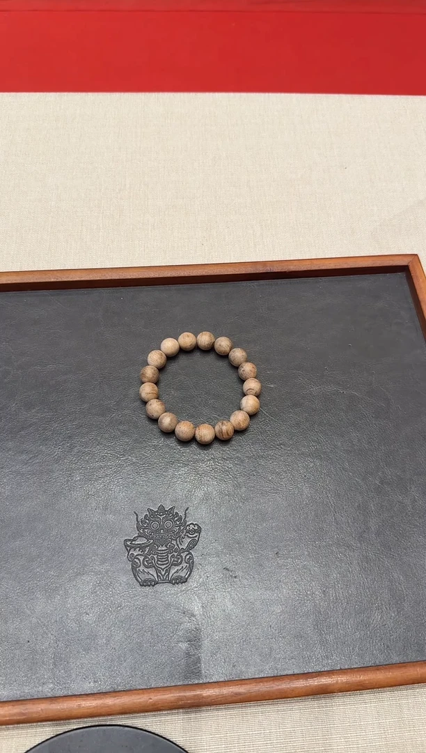 沉香手串天然野达拉干1.2圆珠单圈9克+