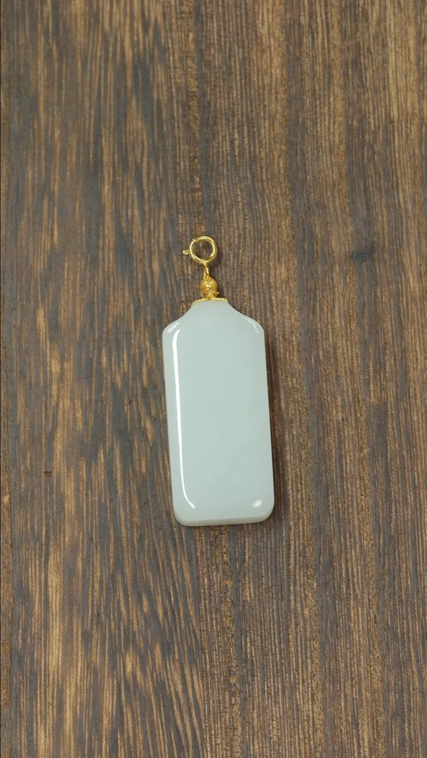 和田玉18K金镶嵌珠宝奇石1