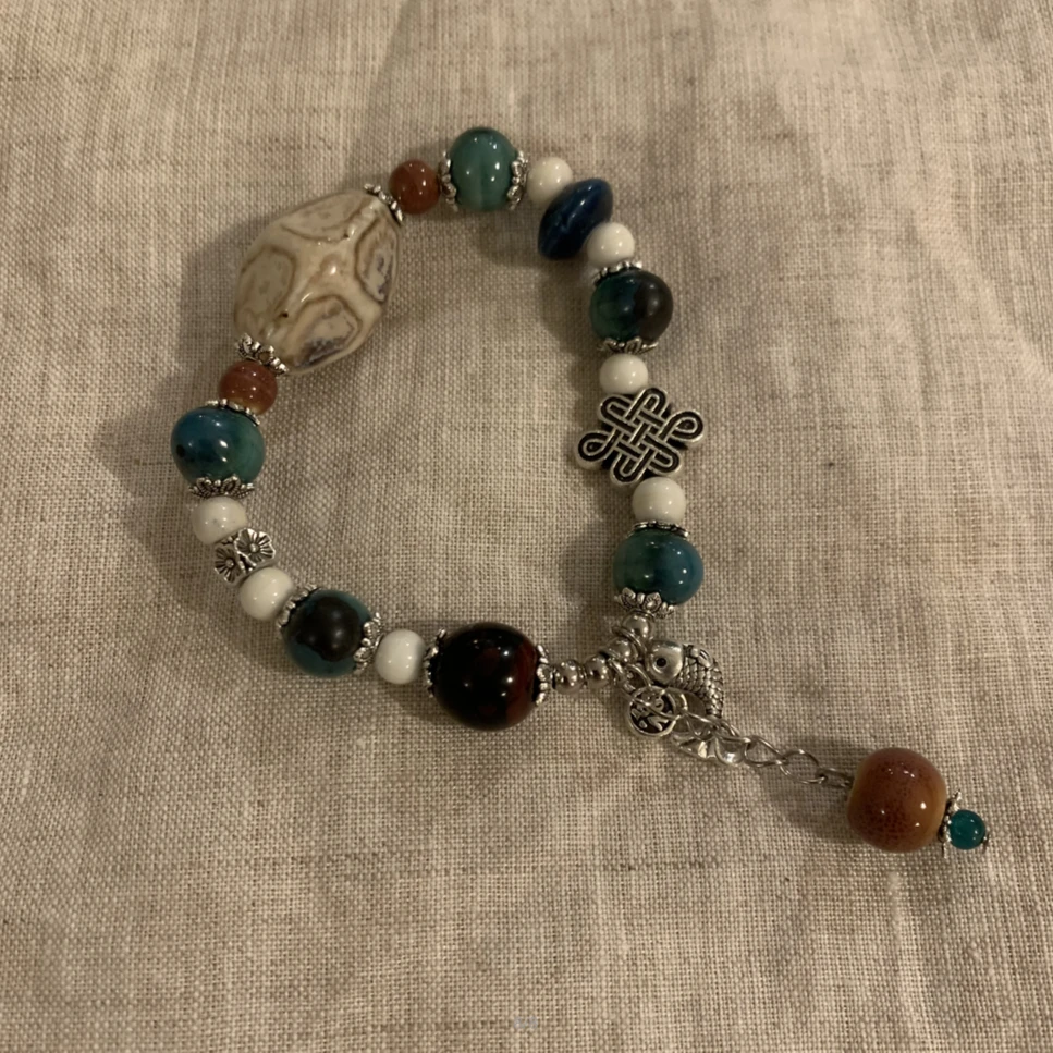 合金莫桑石手链 小众百搭设计感时尚个性手链8611-09