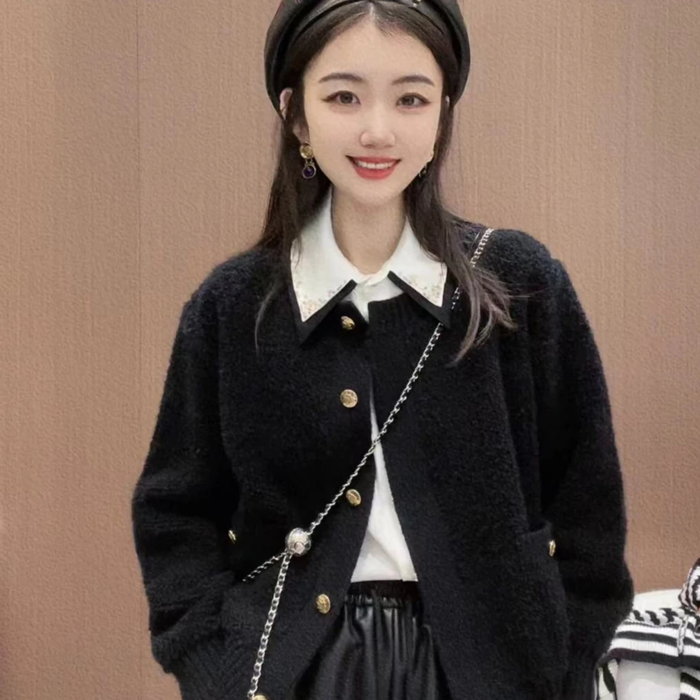 《CHUN》毛圈金扣外套