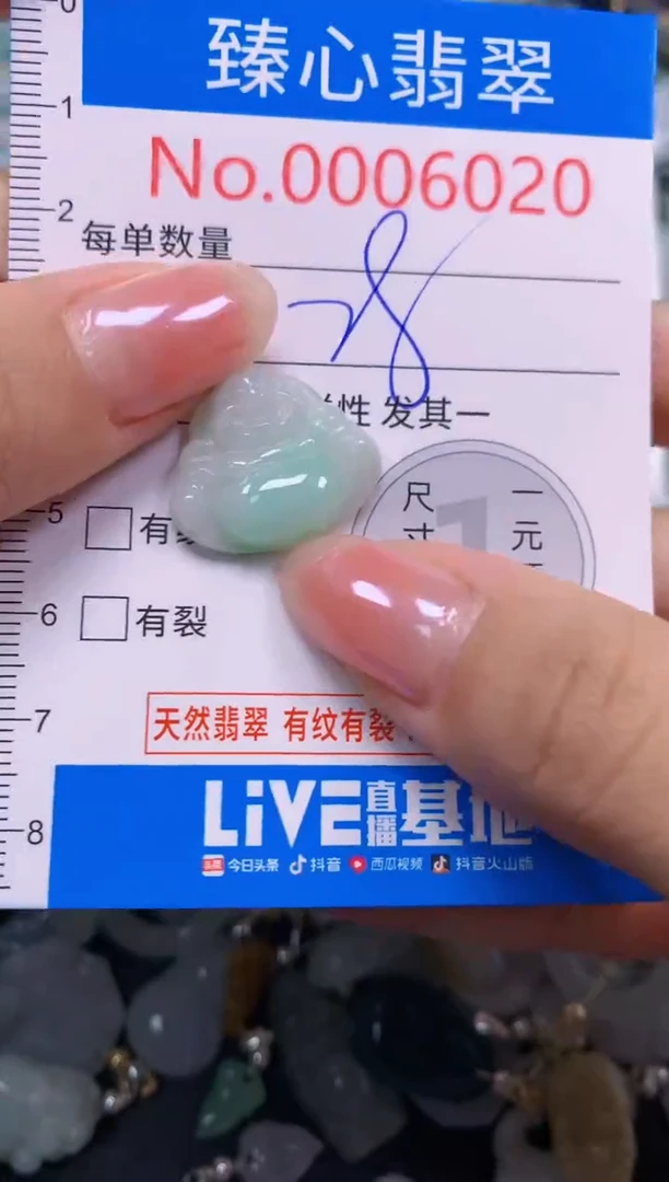吊坠(不含链)未镶嵌翡翠6020