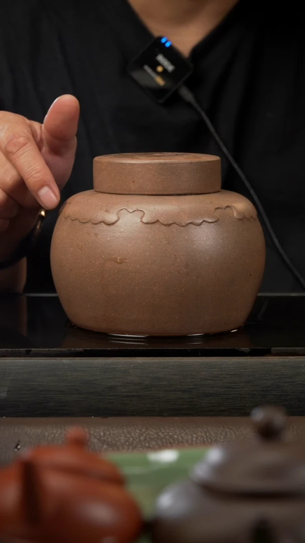 茶壶紫砂6 原矿紫砂茶叶罐 全手